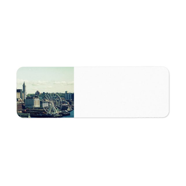 Seattle Skyline Return Address Label (Front)