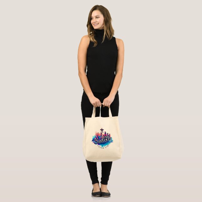 Seattle Skyline Tote Bag (Front (Model))