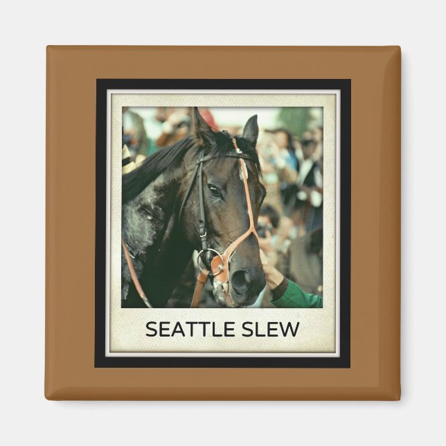 Seattle Slew Thoroughbred 1978 Magnet (Front)