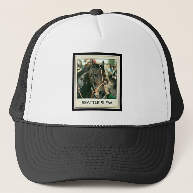 Seattle Slew Thoroughbred 1978 Trucker Hat (Front)