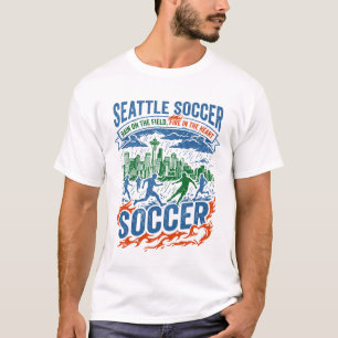 Seattle Soccer Rain On The Field T-Shirt