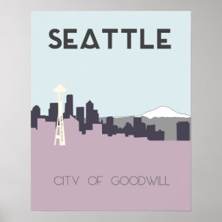 Seattle Travel Poster