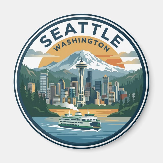 Seattle USA Magnet (Front)