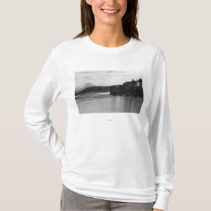 Seattle, WA Lake Washington View and Rainier T-Shirt