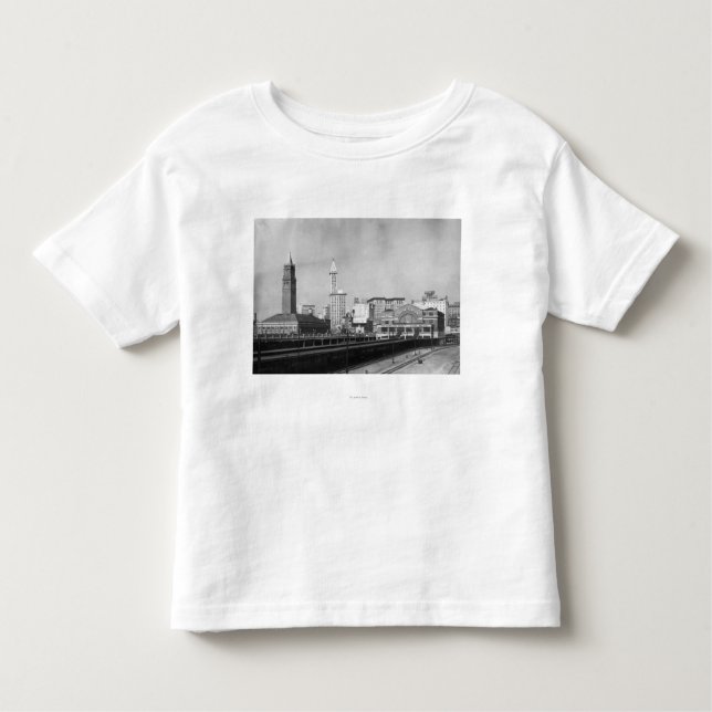 Seattle, WA - Seattle Railway Centre and Smith Toddler T-Shirt (Front)