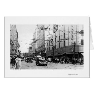 Seattle, WA Street Scene Downtown Photograph