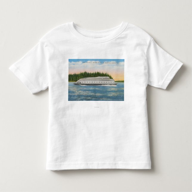Seattle, WA - View of Kalakala Ferry on Puget Toddler T-Shirt (Front)