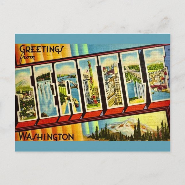 Seattle WA Vintage Postcard (Front)