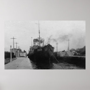 Seattle, WABallard Locks Ship Canal Photograph 2 Poster