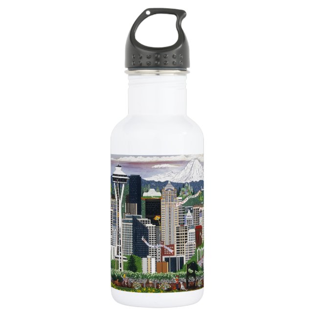 Seattle Washington 532 Ml Water Bottle (Front)