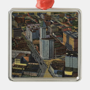 Seattle, Washington - Aerial of Smith Metal Tree Decoration
