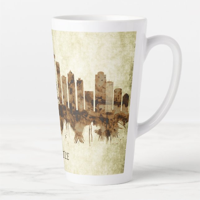 Seattle Washington Cityscape Latte Mug (Right)