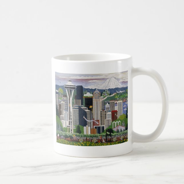 Seattle Washington Coffee Mug (Right)