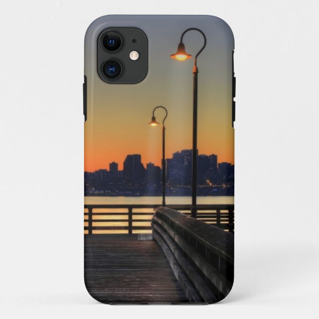 Seattle Washington Downtown Skyline Case-Mate iPhone Case (Back)