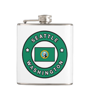 Seattle Washington Hip Flask