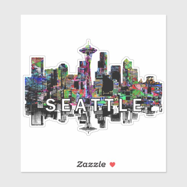 Seattle, Washington in graffiti (Sheet)