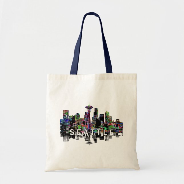 Seattle, Washington in graffiti Tote Bag (Front)