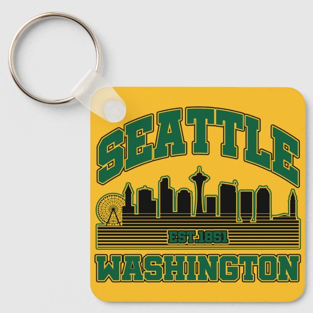 Seattle,Washington Key Ring (Front)
