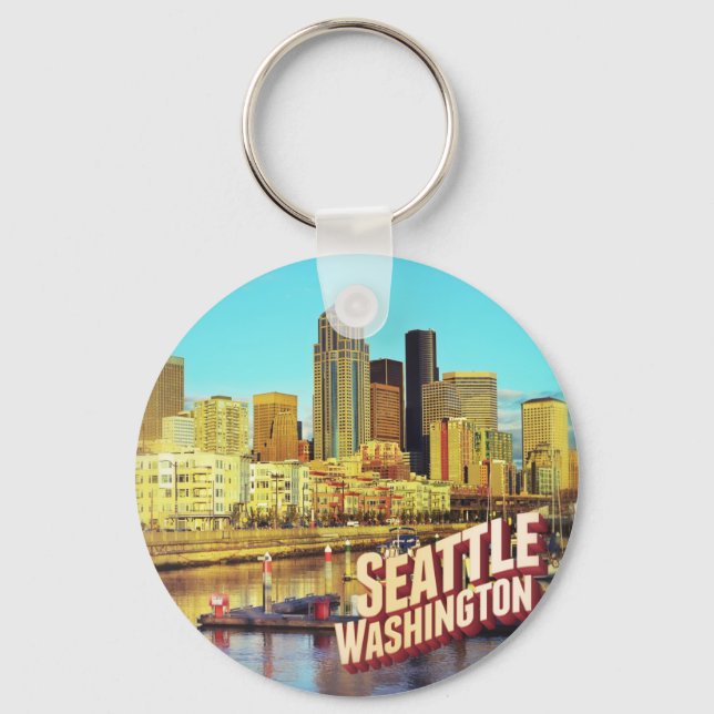 Seattle Washington Key Ring (Front)