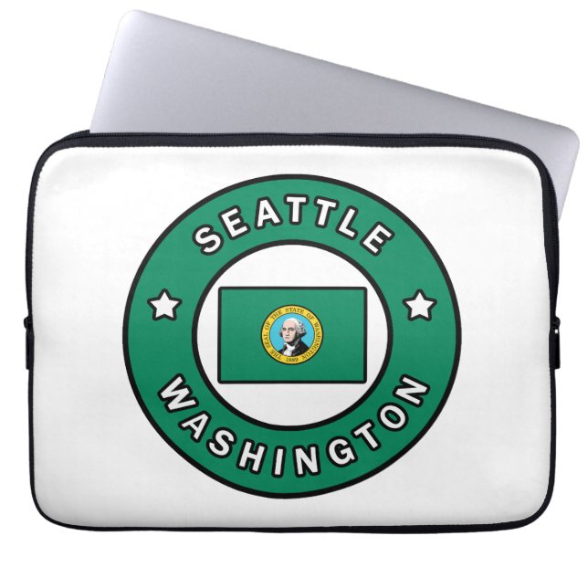 Seattle Washington Laptop Sleeve (Front)