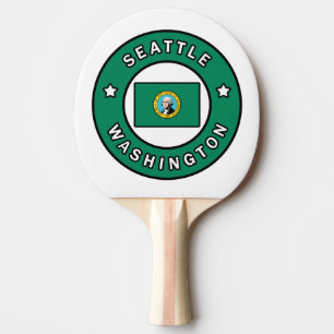 Seattle Washington Ping Pong Paddle