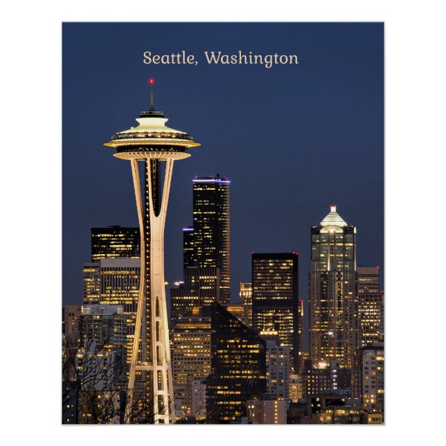 Seattle, Washington scenic view Poster (Front)