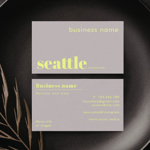 Seattle Washington shop company Business Card