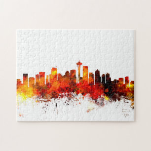 Seattle Washington Skyline Jigsaw Puzzle