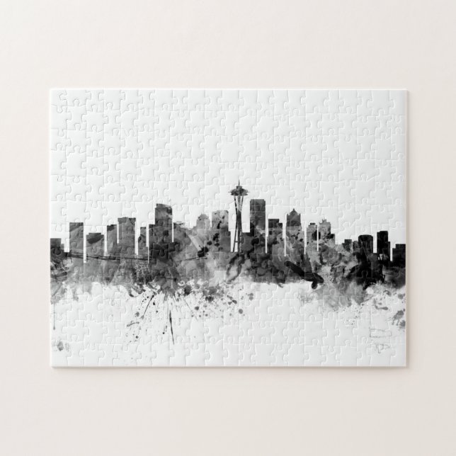 Seattle Washington Skyline Jigsaw Puzzle (Horizontal)