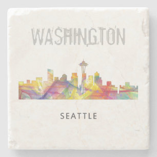 SEATTLE WASHINGTON SKYLINE WB1 - STONE COASTER