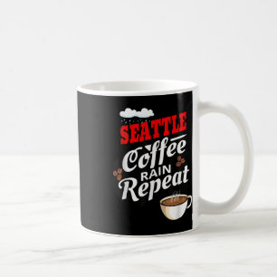 Seattle Washington State Coffee Drinker Rain Mug