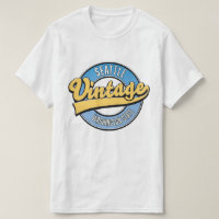 Seattle Washington State retro logo.