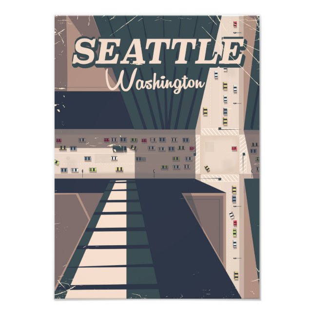 Seattle, Washington state Travel poster (Front)