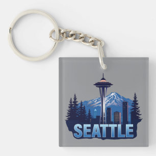Seattle Washington United States of America Key Ring