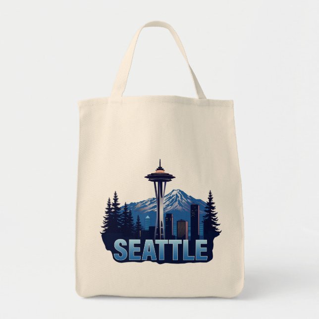 Seattle Washington United States of America Tote Bag (Front)