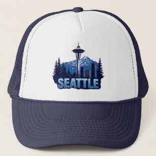 Seattle Washington United States of America Trucker Hat