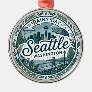 Seattle, Washington, USA USA Metal Ornament