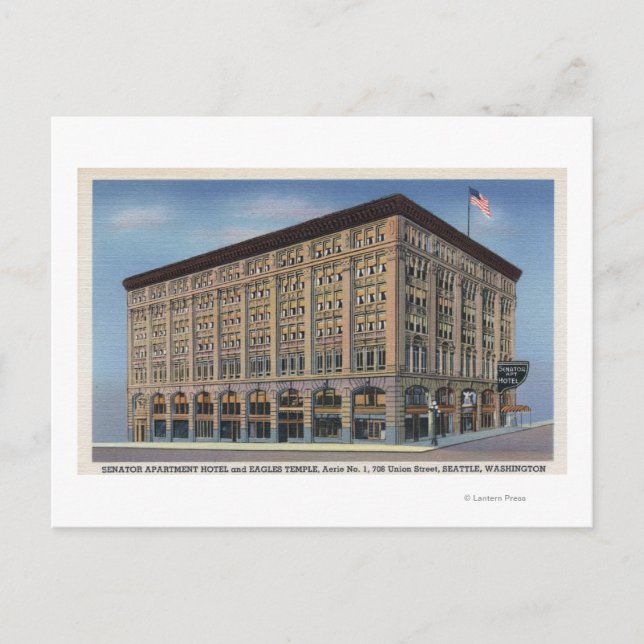 Seattle, Washington - View of Senator Apt Postcard (Front)