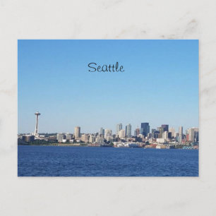 Seattle Washington View of the City From the Water Postcard