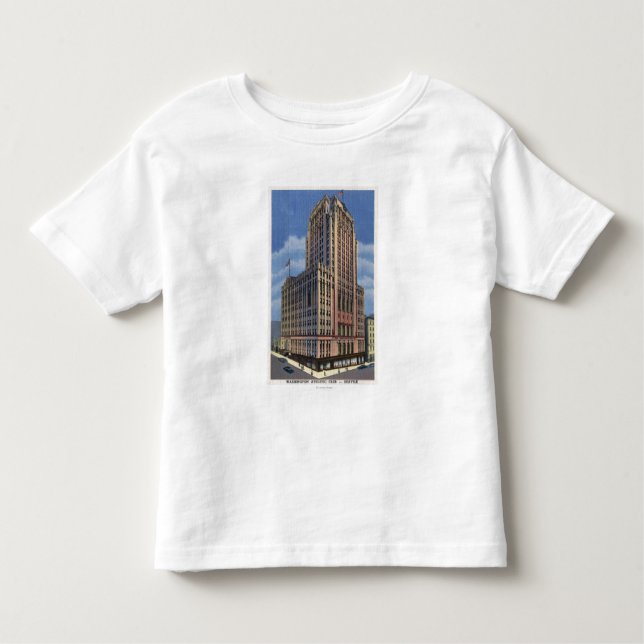 Seattle, Washington - View of Washington Toddler T-Shirt (Front)