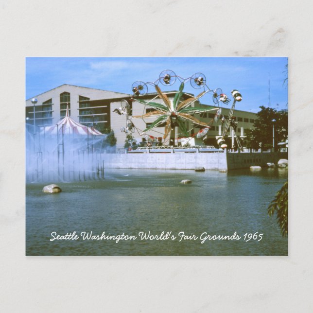Seattle Washington World's Fair Grounds Postcard (Front)