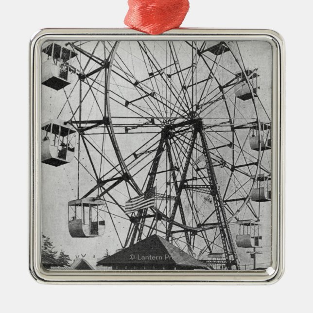 Seattle, WashingtonYukon-Pacific Expo Ferris Metal Ornament (Front)