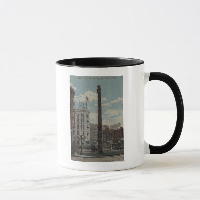 Seattle, WATotem Pole at Pioneer Square Mug (Right)