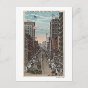 Seattle, WAView of 2nd Ave from Yesler Postcard