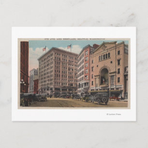 Seattle, WAView of 4th Ave & Westlake Postcard
