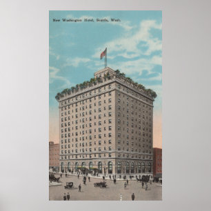Seattle, WAView of the Washington Hotel Poster