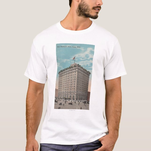Seattle, WAView of the Washington Hotel T-Shirt (Front)