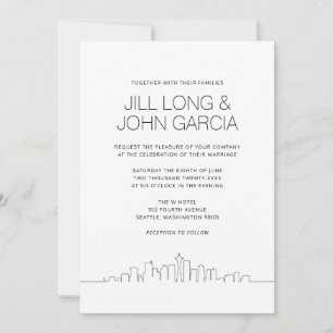 Seattle Wedding Invitation