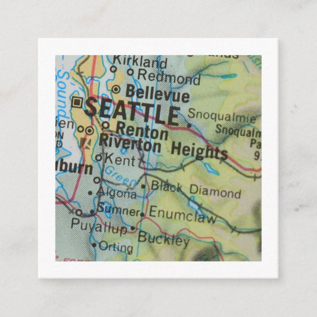 Seattle We've Moved New Address Card (Front)