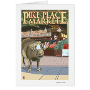 SeattleFish Toss and Bronze Pig at Pike Place